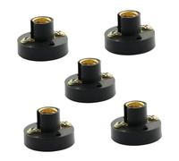 HOMSFOU 5pezzi Portalampada Vite Attacco Standard Per Esperimenti Di Fisica Da Base Lampada in Plastica Attrezzatura Didattica Per Insegnamento Elettricità