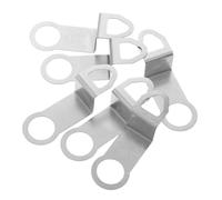 HOMSFOU 6 ganci di ricambio in metallo per meccanismo al quarzo, superficie liscia e lucida, staffe robuste per riparazione fai da te di orologi da parete, compatibili con vari movimenti, facili da