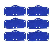 HOMSFOU 6 Pezzi Fascia Antisudore per Casco di Sicurezza, Fascia Assorbisudore a Bottone, Blu Chiaro, per Elmetto Rigido, Estate, per Allontanare il Sudore Dalla Fronte