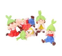 HOMSFOU 6 Pezzi Statuette Miniatura Bambola Ragazza, Ornamenti Decorativi in Plastica, Leggere, per Auto, Scrivania e Ufficio, Decorazione per Casa e Giocattoli