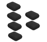 HOMSFOU 6 Pz mini custodia per fotocamera deposito delle chiavi blacksto e scatole portaoggetti storage box cavetto usb cavo dati custodia in eva custodia per disco rigido con cerniera