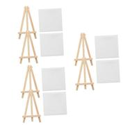 HOMSFOU 6 Set Mini Decorative con Cavalletti per DIY Arredamento Casa e Ufficio Pittura Ad Olio e Accessori per Arte Murale