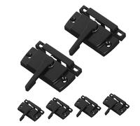 HOMSFOU 6 set Serrature per Finestre Scorrevoli Sash Lock in Resistente con Meccanismo Camma Montaggio per Finestre Doppie Scorrimento Latch Laterale Design Vintage Crescente