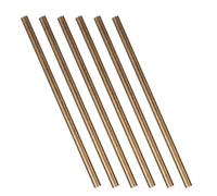 HOMSFOU 6 Tasselli in Ottone per Manico Coltello, Perni a Barra Tonda 3x100mm, Rivetti Solidi per Sostituzione Fai da Te e Riparazione Manici Coltelli, Kit Accessori per