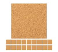 HOMSFOU 60 Fogli Quadrati di Sughero Autoadesivi 100X100X1Mm Cuscinetti in Sughero per Mobili e Fai da Te Supporti Protettivi Antiscalfiture per Tavoli e Decorazioni Murali Tappetini