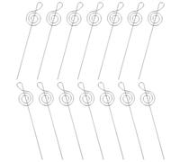 HOMSFOU 60 Pezzi Porta Segnaposto da Tavolo in Metallo Forma di Nota Musicale Clip Porta Foto e Memo Stabile per Matrimonio Festa Ristorante e Ricevimento