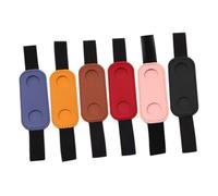 HOMSFOU 6pezzi Libro di Custodia Elastica in Pelle Pu per Penna Accessorio di Custodia Protettiva Compatto per Diario Pianificatore o Libro Supporto Singolo per Matita o Colore Casuale