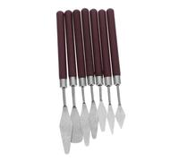 HOMSFOU 7pezzi Spatole Per Pittura in Acciaio Inossidabile Strumenti Per Coltello Da Artista Raschietto Per Pittura Olio Spatola Per Tavolozza Accessori Per Olio e Acquerello