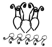 HOMSFOU 8 Pezzi Cerchietto per Chioma Tentacoli di Formica Nero, Leggero e Resistente, Accessorio per Halloween e Feste, per Performance Sul Palco