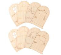 HOMSFOU 8 Pezzi Decorazione Miniature Legno Vuoti per Fai da Te e Decorazioni Creative per Progetti Decorazione e Scenari Domestici