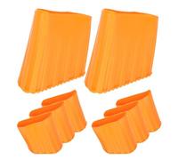 HOMSFOU 8 Pezzi Protezione Piedi Scala Antiscivolo Arancione Cuscinetti Telescopici per Stabilizzatore Copripiedi Facili da Installare Tappetini Salvapavimento per Piastrelle Legno