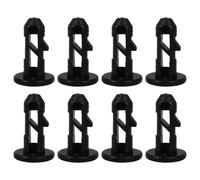 HOMSFOU 8 Pezzi Serratura per Coperchio Bidone 32l in Plastica Nero Design Asse di Collegamento, Affidabile e Facile da Pulire, Accessorio per Bidone Ruote
