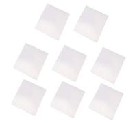 HOMSFOU 8 Pezzi Tappetino per Mouse Bianco e Nero Design per Trasferimento Termico e Confortevole Adatto per Ufficio Materiale Resistente e Facile Personalizzare