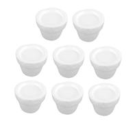 HOMSFOU 8 Pezzi Vaso di Fiori di Schiuma Guarnizione del Vaso di Fiori Decorazione di Fiorità Blocchi di Forma Fiorista Fodere per Vasi di Fiori Vasi per Piante Fai da Te Drago Poli Bianca
