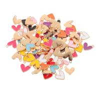 HOMSFOU 90 Pezzi ciondolo d'amore ciondoli per la creazione di gioielli ciondoli per bracciali incantesimi Pendenti degli orecchini adorabili ciondoli Lega di zinco