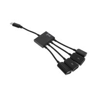 HOMSFOU Adattatore Multiporta USB Hub Multifunzione per Tablet e Telefono Supporto Otg Connettore Micro USB per Flash Drive Mouse Tastiere e Altri Dispositivi