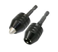 HOMSFOU Adattatore Per Mandrino Per Trapano Mandrino Autoserrante Per Trapano A Mano Convertibile Per Contenere Punte Per Trapano Avvitatore Da 0 3-8 Mm Nero