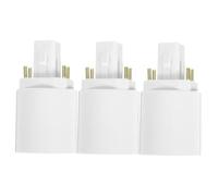 HOMSFOU Adattatore Per Portalampada Da 3 Pezzi G24q a E27 4 Pin, Convertitore Per Lampadina Led Base Stabile, Resistente Al Calore, Per Casa, Ufficio e Uso Commerciale