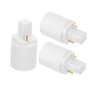 HOMSFOU Adattatore Portalampada Convertitore da G24d a E27 2 Pin per Lampadine Led, Base Lampada Multifunzionale per Uso Domestico, Ufficio e Negozi, Set da 3 Pezzi, Alimentazione