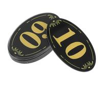 HOMSFOU Adesivi Numerici Autoaderenti Per Armadietti E Porte Interne 10 Pezzi Targhette Numero Organizzazione Ufficio Camera Hotel 3.11X1.93 Pollici