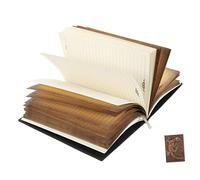 HOMSFOU Agenda Pelle Embossata Taccuino Multi Vintage per e Pianificazione per Studenti e Ufficio Unico per e Famiglia