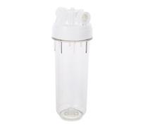 HOMSFOU Alloggiamento del filtro dell'acqua per tutta la casa con guarnizione per uso alimentare Bottiglia trasparente per filtro sedimenti per sistema di filtrazione dell'acqua domestica Facile da