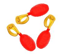 HOMSFOU Anelli Spruzzatori D’Acqua Rossi 3 Pezzi per Scherzi di Pesce D’aprile e Feste, Giocattoli Divertenti Design Innovativo in Plastica Resistente per Intrattenimento e Giochi