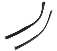 HOMSFOU Aste per Occhiali Ricambio, Coppia di Bracci Supporto Piatto 7Cm Neri, Accessori per Montature per Riparazione e Decorazione Occhiali