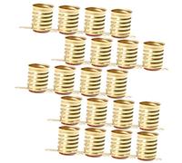 HOMSFOU Base per Lampada con Attacco Filettato in Ottone, Mini Portalampada per Esperimenti Elettrici Didattici, Kit da 50 Pezzi per Laboratori Scolastici di Fisica e Circuiti Elettronici