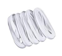 HOMSFOU Bobina Elastico Bianco per Cucito Fai da Te Abbigliamento e Accessori Materiale Resistente e Morbido Elasticità e Facile