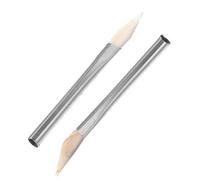 HOMSFOU Brunitoio in Agata con 2 Pezzi Strumenti per Lucidatura Gioielli in Agata e Acciaio Inossidabile Utensile Ergonomico per Argilla e Gioielli