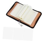 HOMSFOU Budget Binder con Zip Bianco per Cash Stuffing Organizer Anelli con Mobili e Tasche per Photocard Leggero e Portatile per Ufficio e Scuola