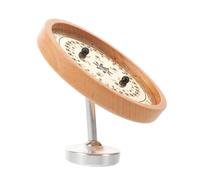 HOMSFOU Calendario Perpetuo in Legno con Base Stabile e Supporto Regolabile, Calendario da Tavolo Stile Antico con Estetica Vintage e Design a Meridiana per Ufficio e Casa