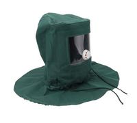 HOMSFOU Cappellino per sabbiatura, protezione per sabbiatrici, protezione contro la polvere, per il viso, il casco, la rimozione della ruggine