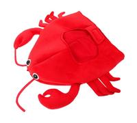 HOMSFOU Cappello e Facile da Mantenere Realistica a Forma di Aragosta in Peluche e Cotone Pp, Leggero e Feste di Halloween per Foto Social e Adulti