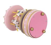 HOMSFOU Carillon Giostra Musicale Rotante a Molla in Legno e Plastica | Decorazione Festiva per Natale e Compleanni, Cavalli Mobili ed Elevabili, Rosa, per Persone Care e Figli