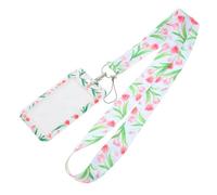 HOMSFOU Carte Identità con Cordino Custodia per Badge Lavoro e Autobus Design e Resistente per Adatta per Scuola e Ufficio