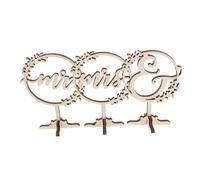 HOMSFOU Cartello da Tavolo in Legno Lettere Mr e Mrs Centrotavola per Feste Matrimonio Decorazione per Ricevimenti Nozze