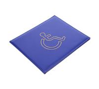 HOMSFOU Caso d'identità pianura coperture manica protettore nascosto handicap chiave Portafoglio porta badge per disabili portacarte in pvc supporto per carta d'identità multifunzionale pu