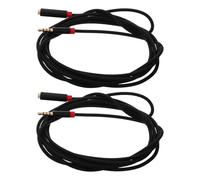 HOMSFOU Cavo di Prolunga per Cuffie e Microfono Audio Stereo Maschio-Femmina 3 M Set da 2 Pezzi per Riunioni Lezioni e Intrattenimento Connettori Resistenti e Trasmissione Cristallina