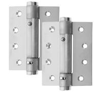 HOMSFOU Cerniere Autochiudenti per Porte Residenziali 2 Pezzi in Lega di Alluminio Molla Integrata Chiudiporta Idraulico per Porte Interno ed Esterne Cerniere a Zanzariera e Armadietti