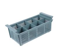 HOMSFOU Cestello Portaposate per Lavastoviglie a 8 Scomparti in Plastica Resistente, Scolaposate Versatile per Utensili da Cucina, Contenitore Portaoggetti Adatto per Casa e Ufficio,