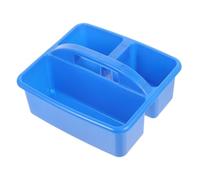 HOMSFOU Cestino Della Cartoleria Di Stoccaggio Mestiere Fornitura Piccolo Contenitore Attrezzo Arte Forniture Artigianali Titolare Di Pastello Organizer Per Cassetti Bidone Plastica Blu