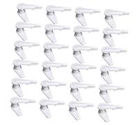 HOMSFOU Clip per Copertura Plafoniera Bianco 100 Pezzi in Pp Leggeri e Facili da Installare, Supporto per Paralume Rotante per Lampadari Moderni e Plafoniere da Soffitto