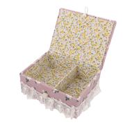 HOMSFOU Cofanetto da Cucito Tessuto Custodia per Aghi Contenitore per Aghi da Cucito Porta spilli Porta Aghi portaoggetti per Aghi da Cucito Custodia per Kit da Cucito Stoffa