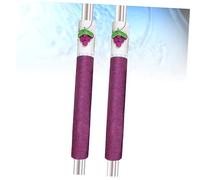 HOMSFOU Copertura Maniglia Frigorifero 2 Pezzi Viola Installazione Comoda e Protezione Antiscivolo per Elettrodomestici da Cucina Stile Pastorale Decorativo