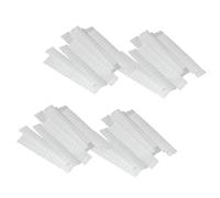 HOMSFOU Coperture Protettive in Plastica PE per Pennelli Make Up, 100 Pezzi Design a Rete, 12X1,5 CM, per Pulizia e Custodia