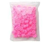 HOMSFOU Coppetta per Innesto Ciglia 6 Scomparti Rosa, Strumento per Estensione Ciglia Colla Ritardante, Forniture per Saloni e Scuole di Cosmetologia, Set 100 Pezzi