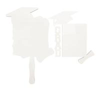 HOMSFOU Cornice per Foto Vuota Stampa Sublimazione per Laurea Cornice Fai da Te Trasferimento Termico per Cappello Laurea Leggera e Resistente per