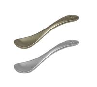 HOMSFOU Cucchiai Cosmetici in Lega di Zinco 3 Pezzi (2 Oro + 1 Argento) per Crema Viso, Maschere e Trucco, Riutilizzabili, Leggeri e Portatili, per Cura della Pelle e Viaggi